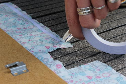 Memoboard aus Bilderrahmen selbstgemacht Schritt 4 Memoboard selber machen Anleitung Schritt 4