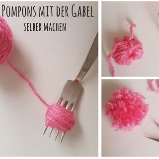 Kleine Pompons und Bommel selber machen