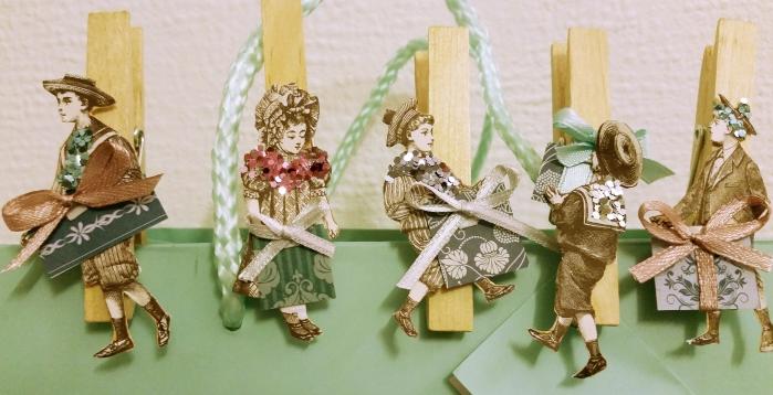 Anleitung f&uuml;r W&auml;scheklammern und Geschenkdeko im Vintage-Stil