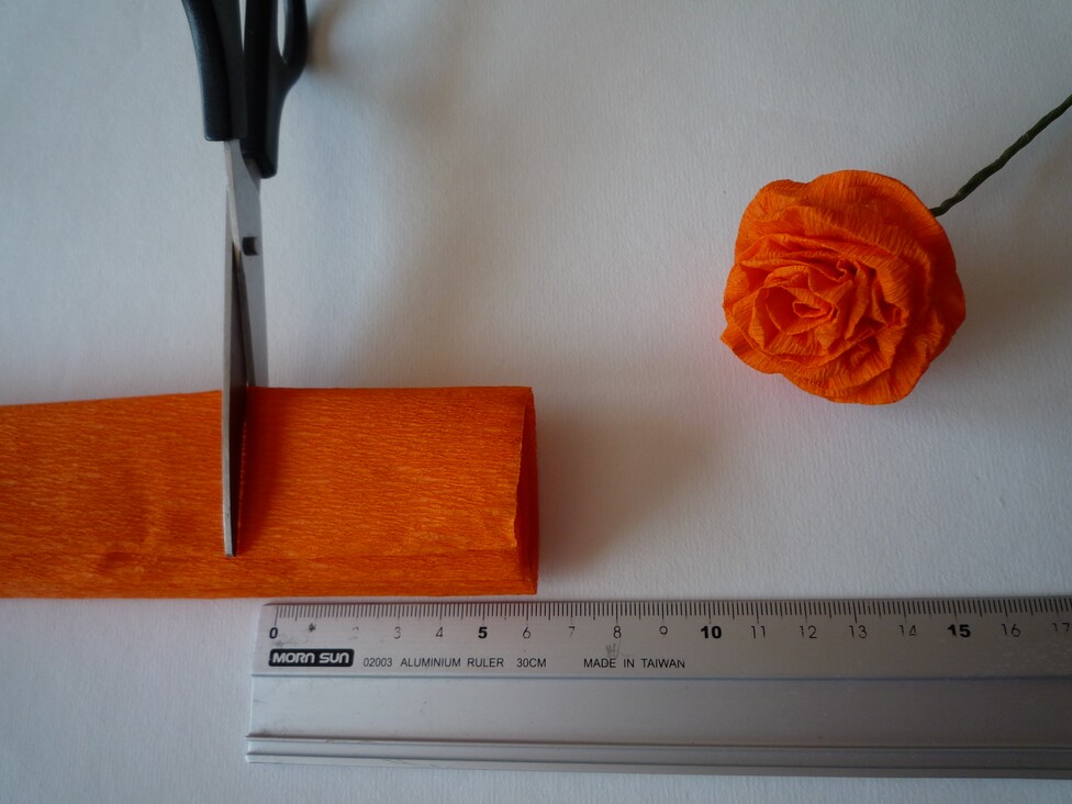 Papierblumen basteln