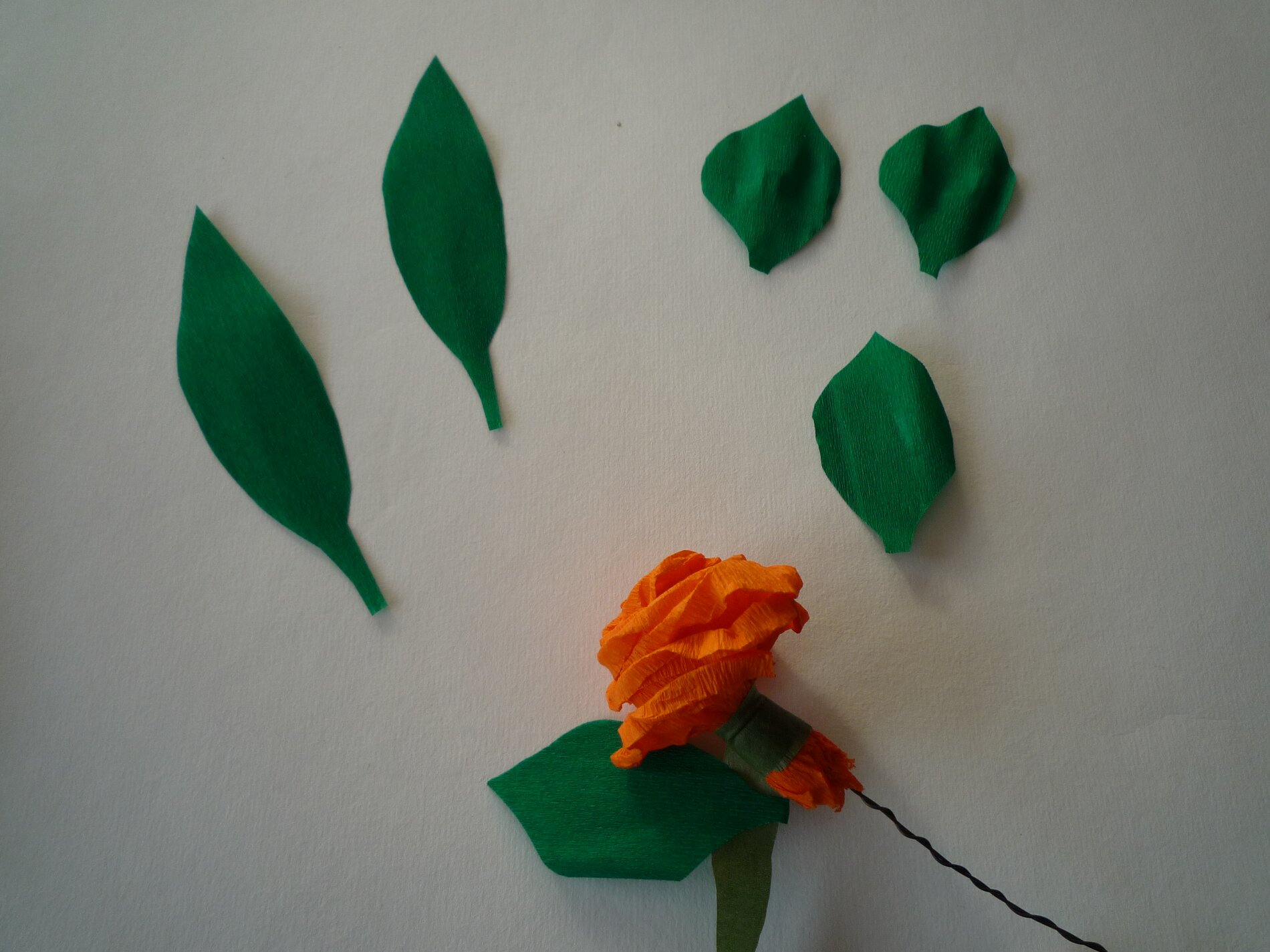 Papierblumen basteln