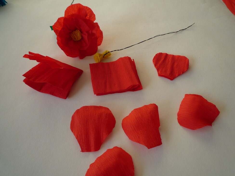 Papierblumen basteln