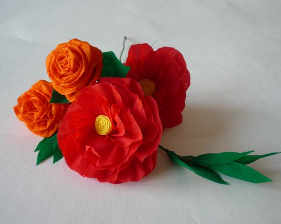 Papierblumen basteln