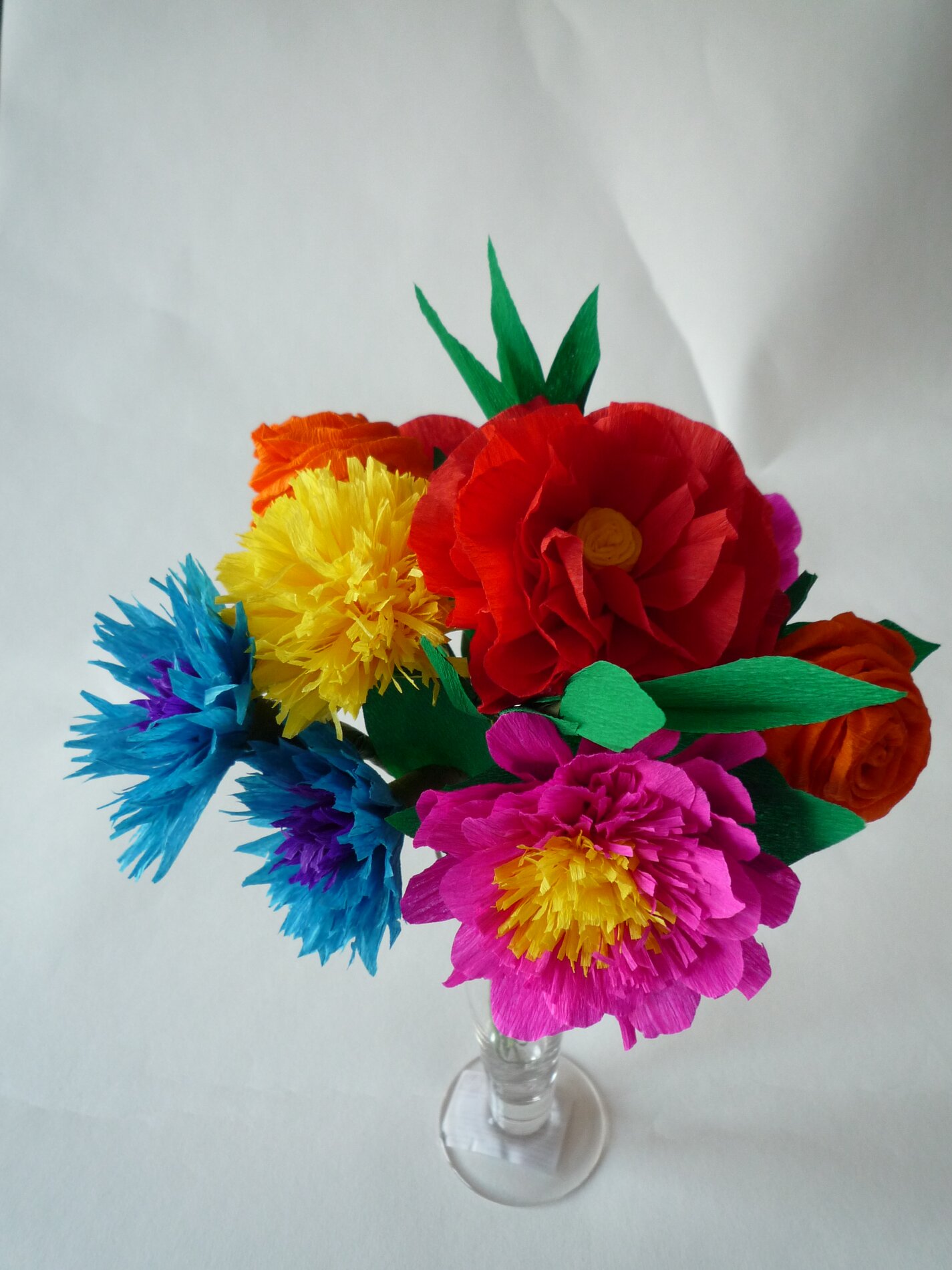 Papierblumen basteln