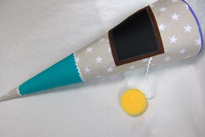 Schult&uuml;te basteln Anleitung mit Tafel