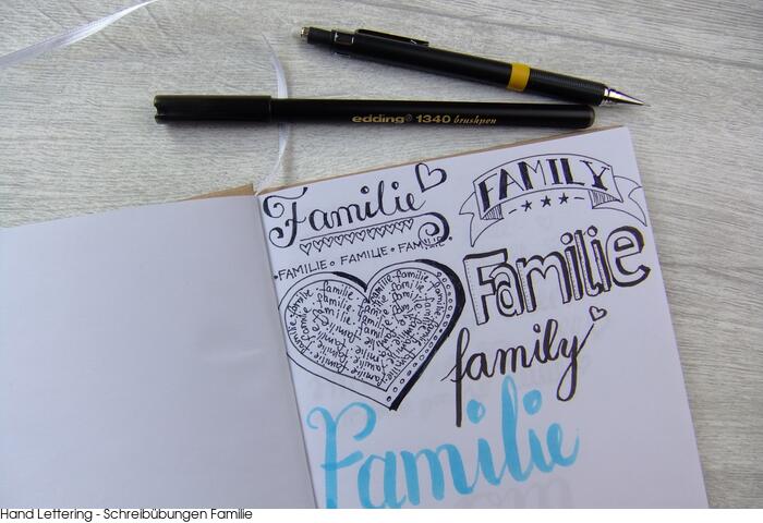 Hand lettering lernen - Beispiele Hand lettering Tutorial - Beispiele