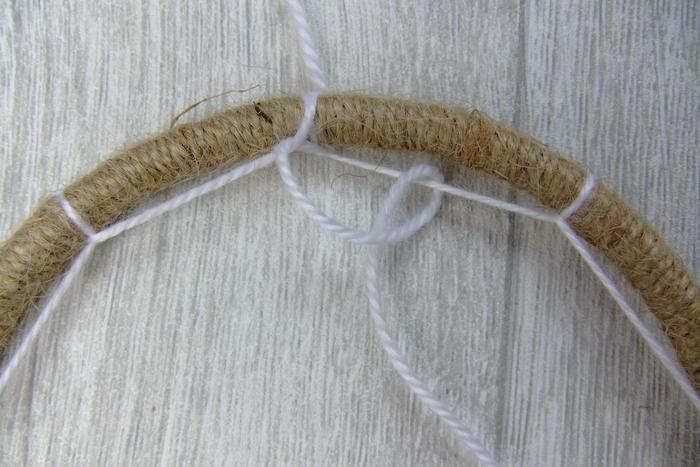 Traumfänger basteln - deco fishing net weben5 Traumfänger selber basteln - deco fishing net weben5