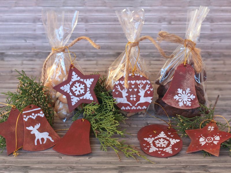 Geschenkanh&auml;nger in Rost-Optik