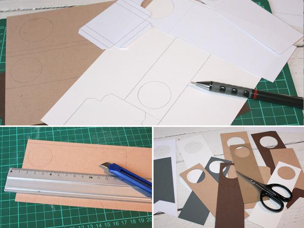 Flaschenanh&auml;nger DIY - Vorlagen aufmalen