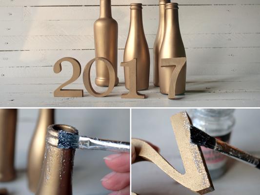 Zahlen selber machen f&uuml;r Silvester