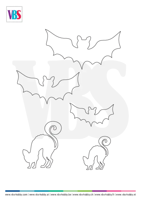 Kostenlose Vorlage f&uuml;r Halloween Deko