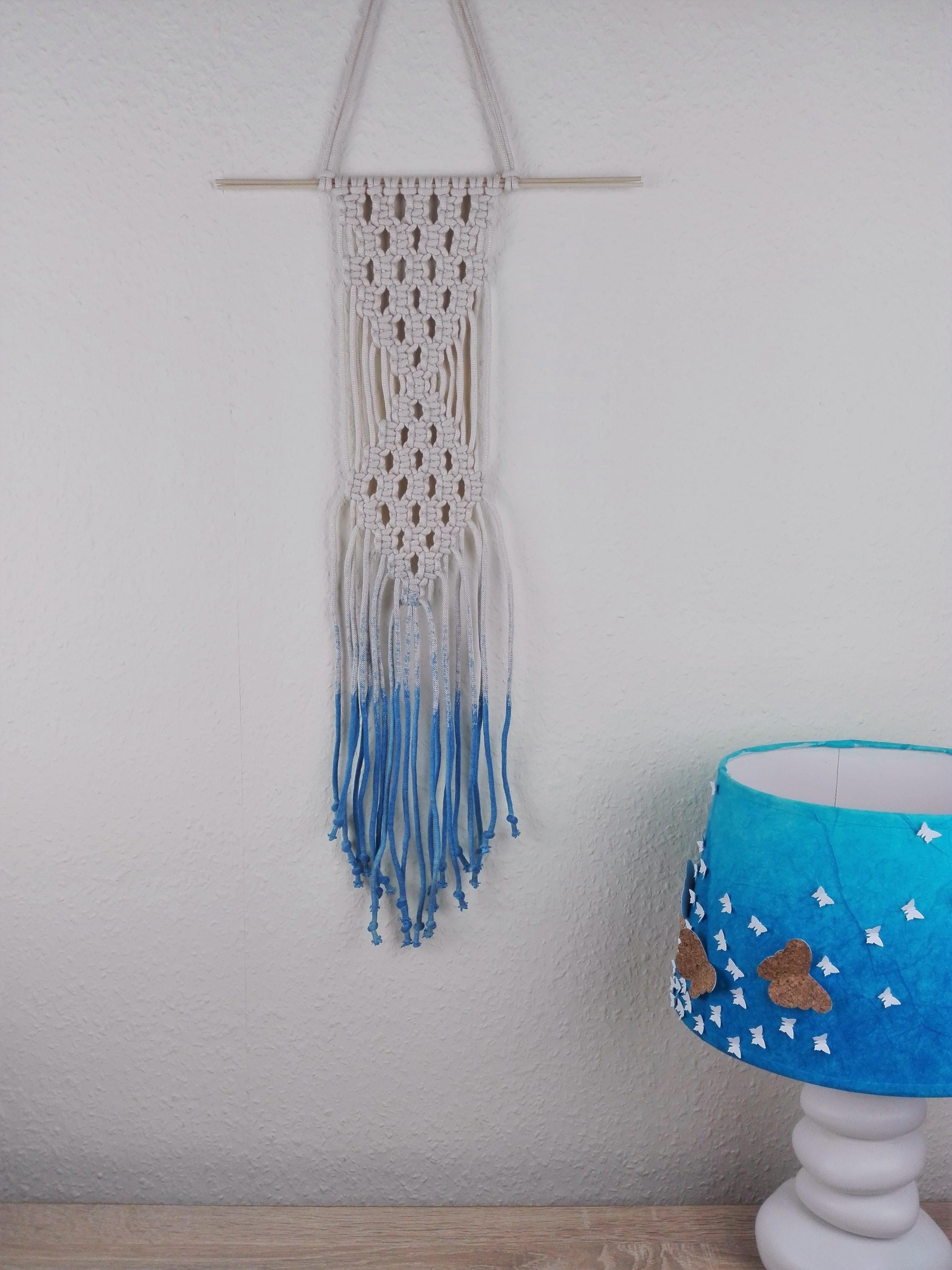 Makramee-Wandbehang fertig