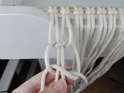 Makramee Knoten 9 Makramee-Wandbehang Knüpfen 9
