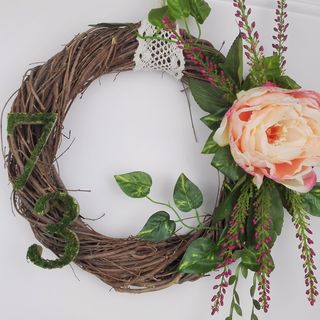 Türkranz selber basteln Frühling - Resultat2