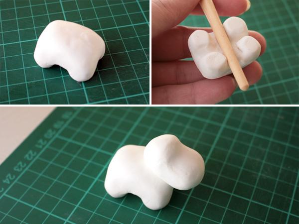 Einhorn: Grundform Einhörner aus Fimo kneten