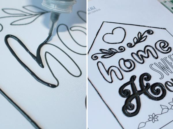 Konturen des T&uuml;rschilds