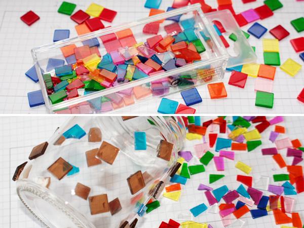 Windlichter mit Bruchmosaik