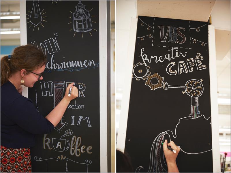 VBS Kreativ Caf&eacute; im Bastelmarkt Verden Beispiele