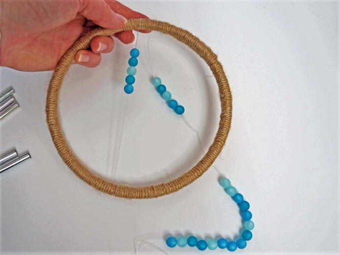 Windspiel: Perlen Windspiel mit Perlen selber machen