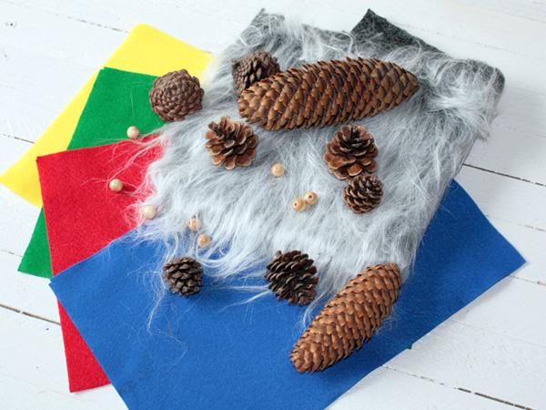 Wichtel aus Zapfen selber basteln