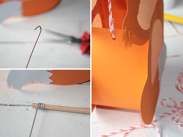 Laternenset einfach selber basteln. Tolle Fuchs Laterne