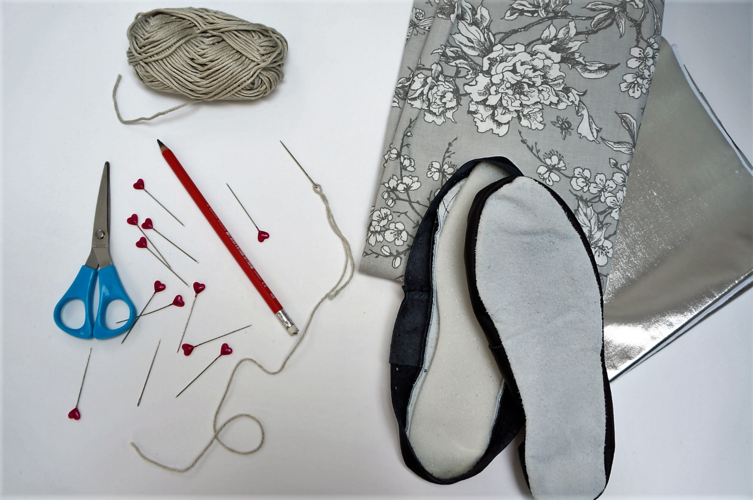 Hausschuhe ganz einfach selber n&auml;hen Material