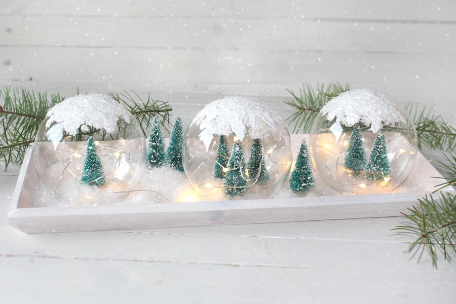 Beleuchtete Winterlandschaft basteln