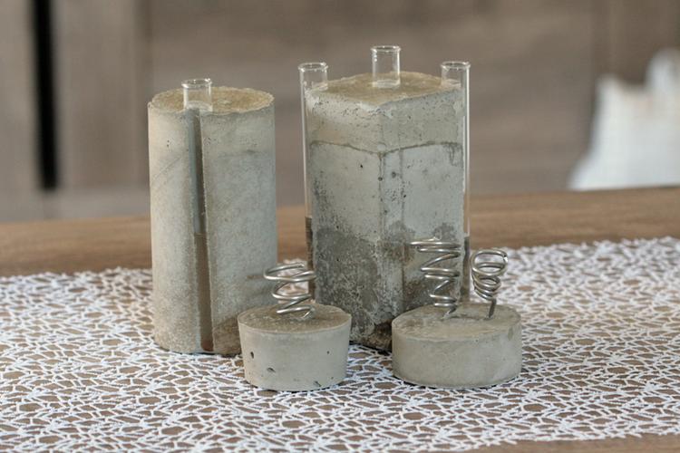 Unser Ergebnis f&uuml;r die DIY Betonvasen f&uuml;r eure Pflanzen