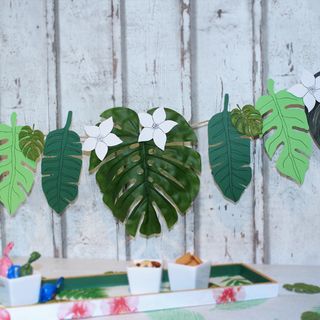 Ergebnis der Blättergirlande im Sommerparty Teil 4