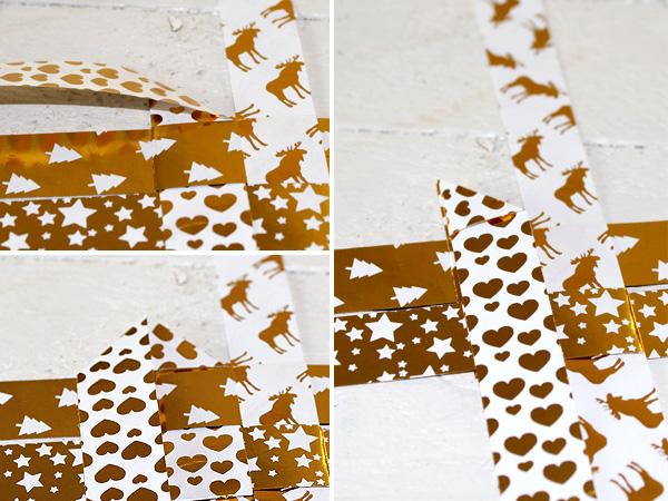 Lichterkette aus Fr&ouml;belsternen selber basteln