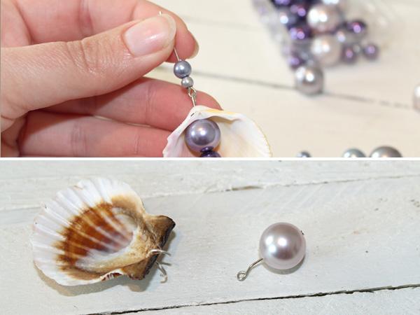 Sommertrend: Muschelschmuck. Muschelohrringe und Muschelkette selbst gestalten