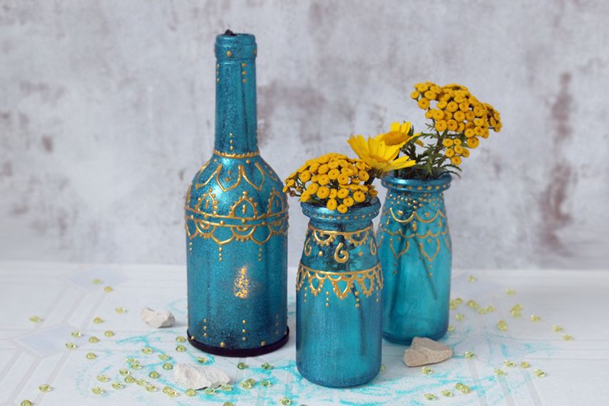 Blue Orient &ndash; Stimmungsvolle Glasdekoration