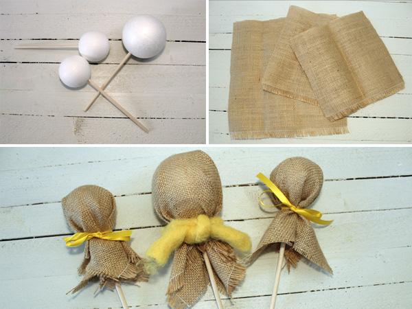 Truthahnstecker aus Jute