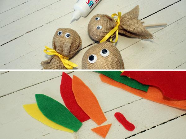 Truthahnstecker aus Jute