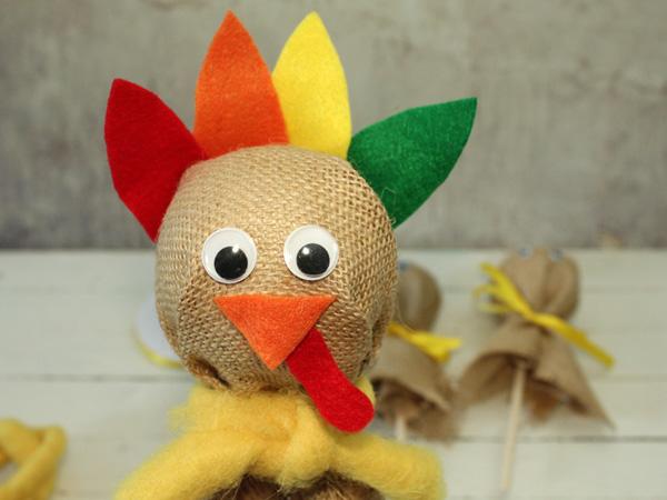 Truthahnstecker aus Jute