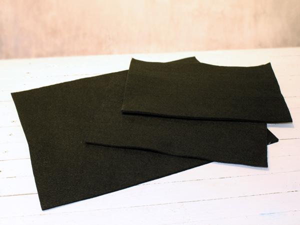 Weihnachtliche Platzdeckchen aus Filz einfach selber basteln