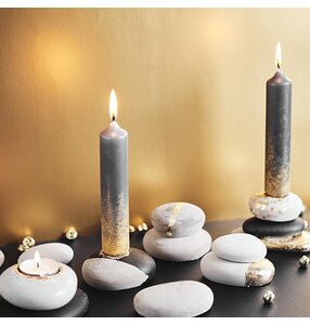 Kerzenhalter Steine