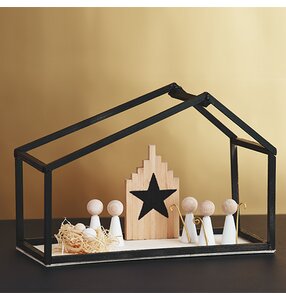 Minimalistische Krippe