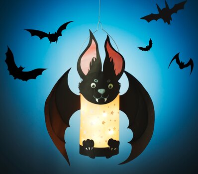 laterne fledermaus