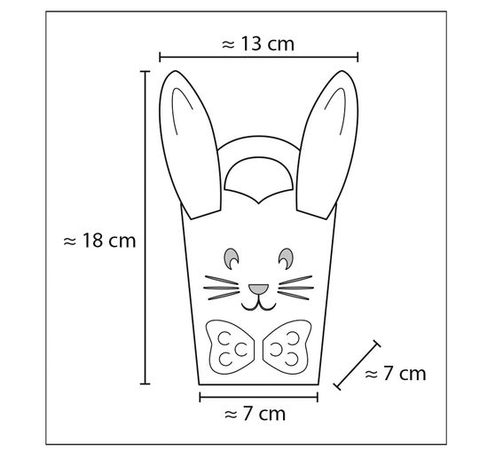 Mini bags "Easter bunny"