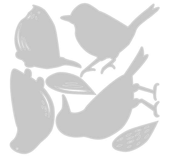 Sizzix Thinlits punching template "Feathered Friends by Tim Holtz"