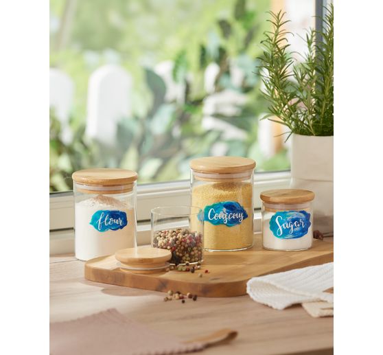 VBS Storage jar "Bini" with bamboo lid