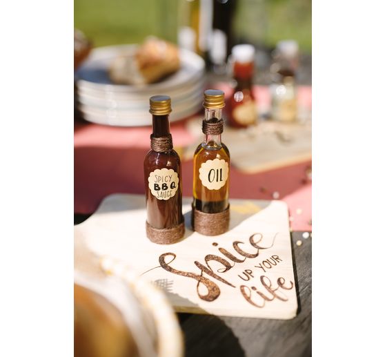 VBS Glass bottles with screw cap, approx. 60 ml, 14 pieces