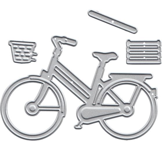 Punching template "Bicycle with basket"