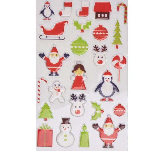 Epoxy sticker assortment "Christmas"