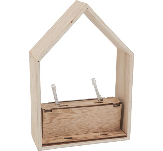 Kit di costruzione in legno VBS "Casa d'inverno", 9 pezzi.