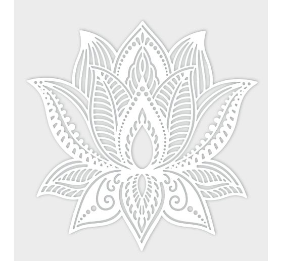 Stencil "Lotus flower", 15x15cm