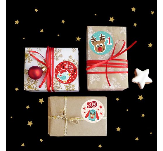 Sticker "Advent numbers" winter joys