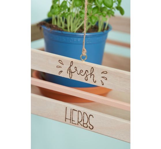 VBS Scatole di legno, piatte, set da 3