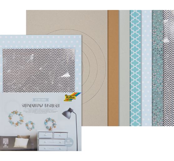 Star wreath craft set "Natural"